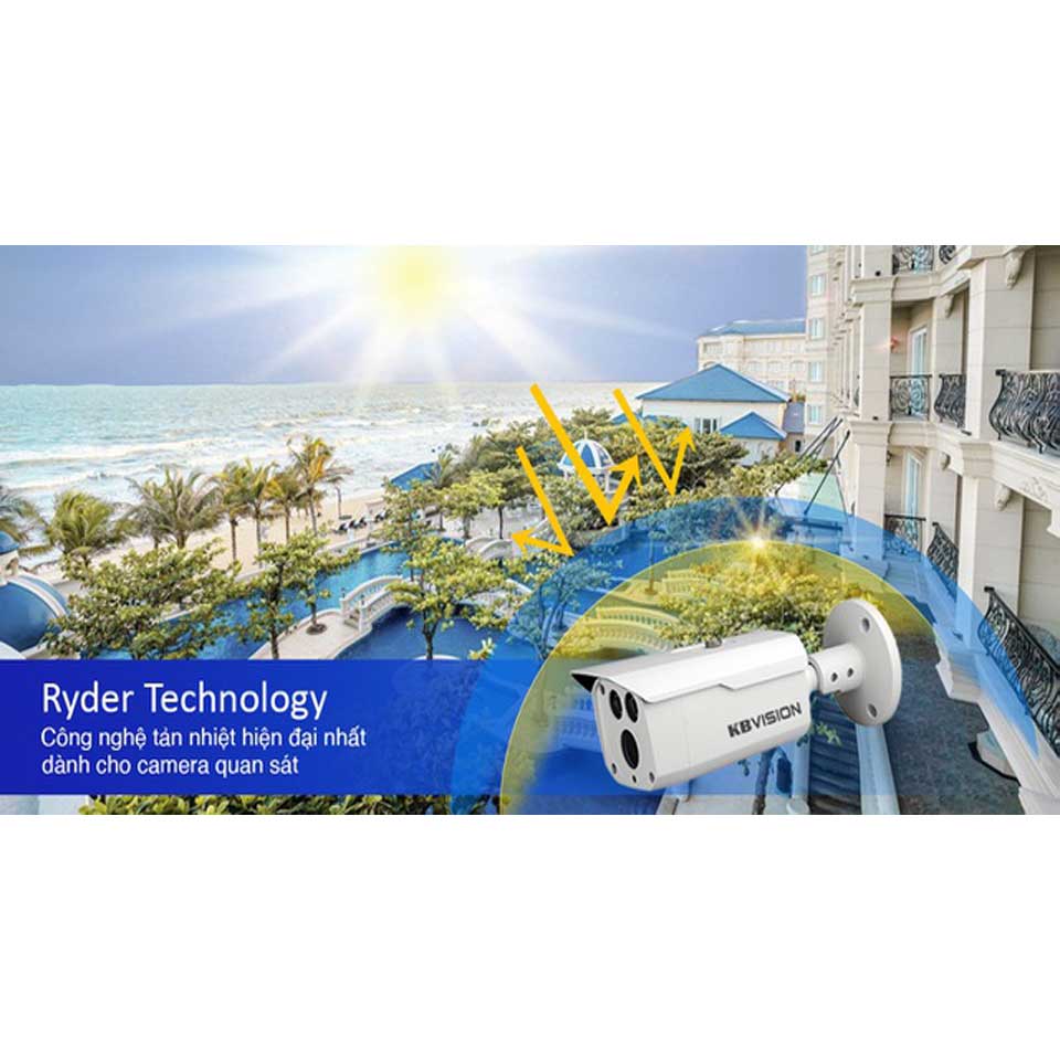 KBVISION Ryder Công nghệ giải nhiệt dành cho camera quan sát KBVISION Ryder Công nghệ giải nhiệt dành cho camera quan sát