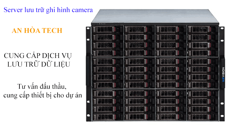 Server lưu trữ dữ liệu camera, quản lý 512 kênh 48 ổ cứng camera ip