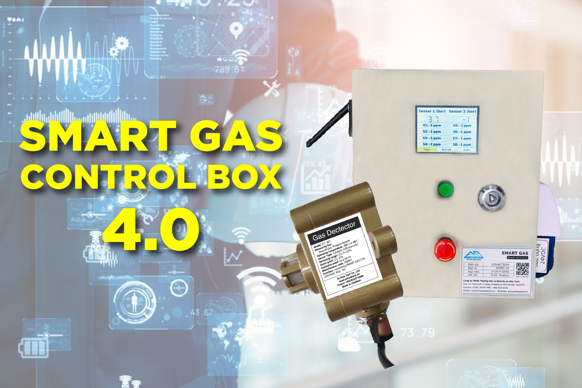 Smart Gas Box - Giải pháp quản lý hệ thông gas thông minh an toàn