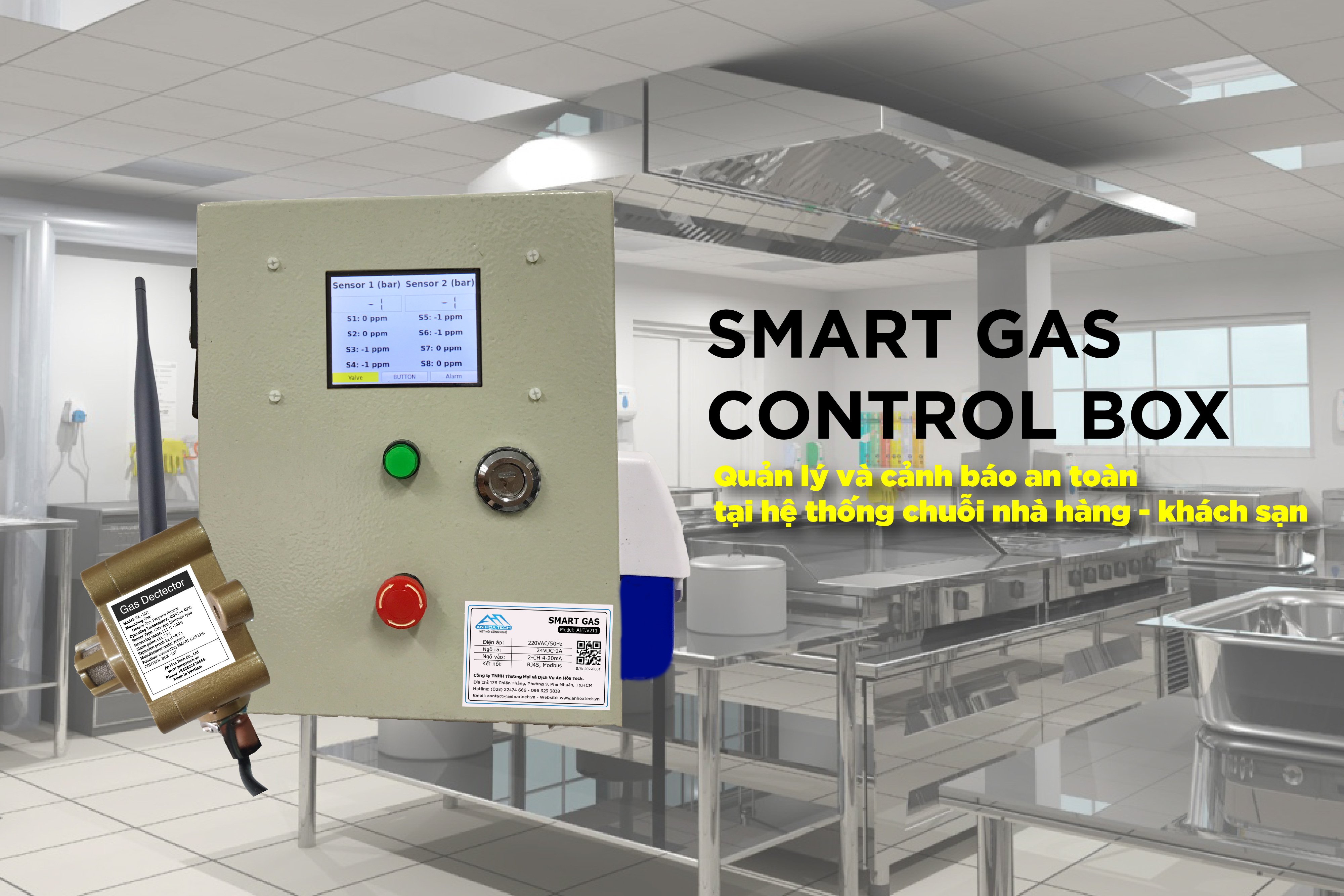 Lắp đặt Smart Gas Control Box trong nhà hàng F&B