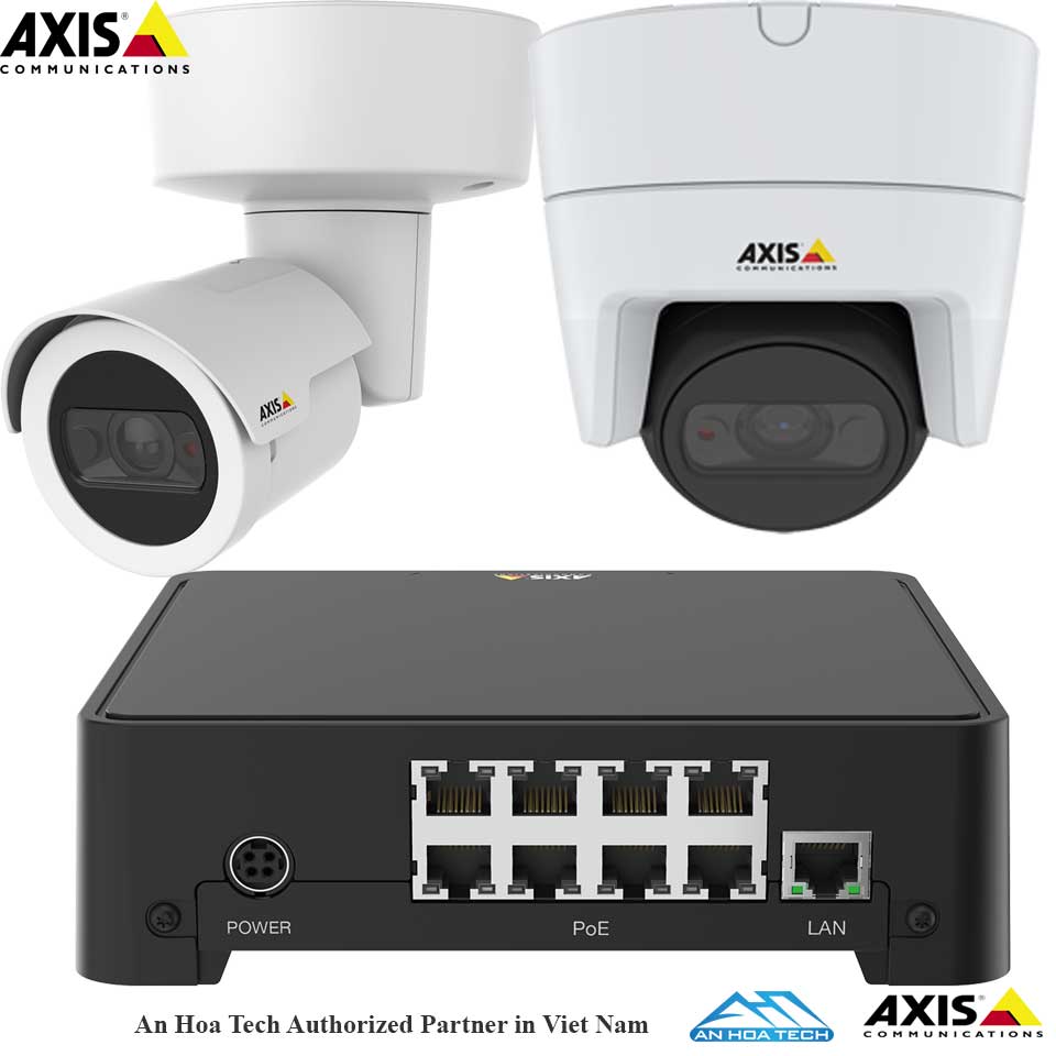 Bộ combo camera châu âu AXIS M2036-LE và đầu ghi hình AXIS S3008